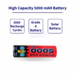 Powerbee Hobby Grade Lithium Ion 18650 Battery with 5000mAh – Li Ion 18650 Battery – rechargeable