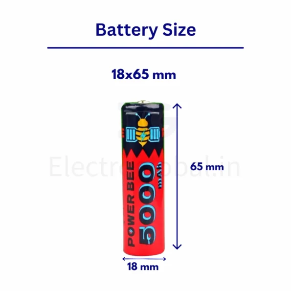 Powerbee Hobby Grade Lithium Ion 18650 Battery with 5000mAh - Li Ion Battery Types