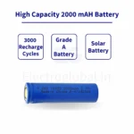 18650 Lithium Ion 2000mAh Rechargeable Battery – Li Ion 18650 Battery – High Quality