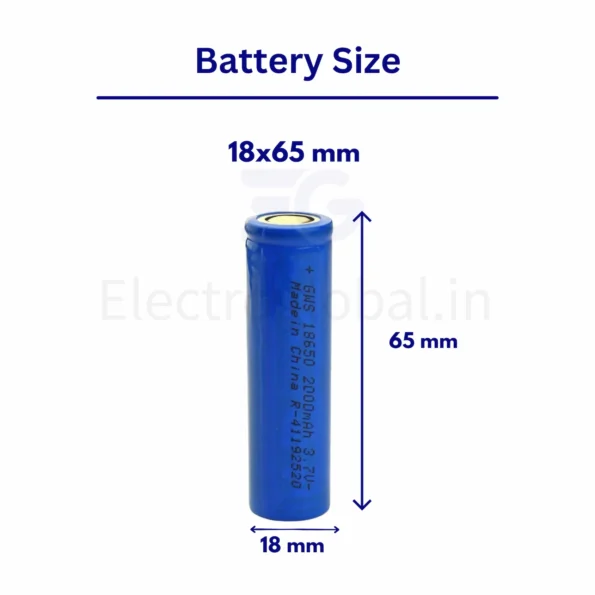 High Quality 18650 Li-ion 2000mAh Rechargeable Battery - Li Ion Battery Types