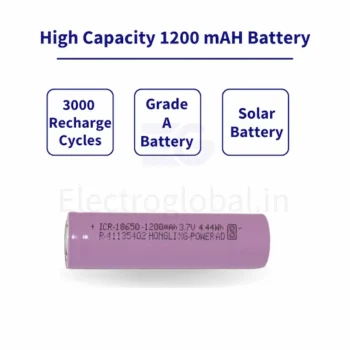 Enhanced Lithium Battery Life - High Capacity 18650 Li-ion 1200mAh