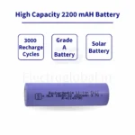 High-Capacity 18650 Li-ion 2200mAh Rechargeable Battery