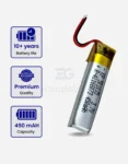 3.7V 450 mAh Li-Po rechargeable battery (KP 501035).