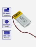 200mAh 3.7V Lithium Polymer Rechargeable Battery with BMS 402030 | Lithium Ion v Lithium Polymer, Li Polymer