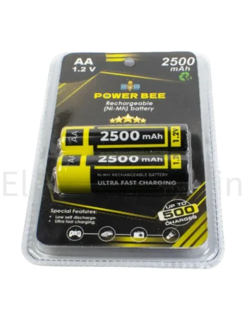 PowerBee AA Rechargeable NiMH Battery for TV Remote Cell and Electrical Devices